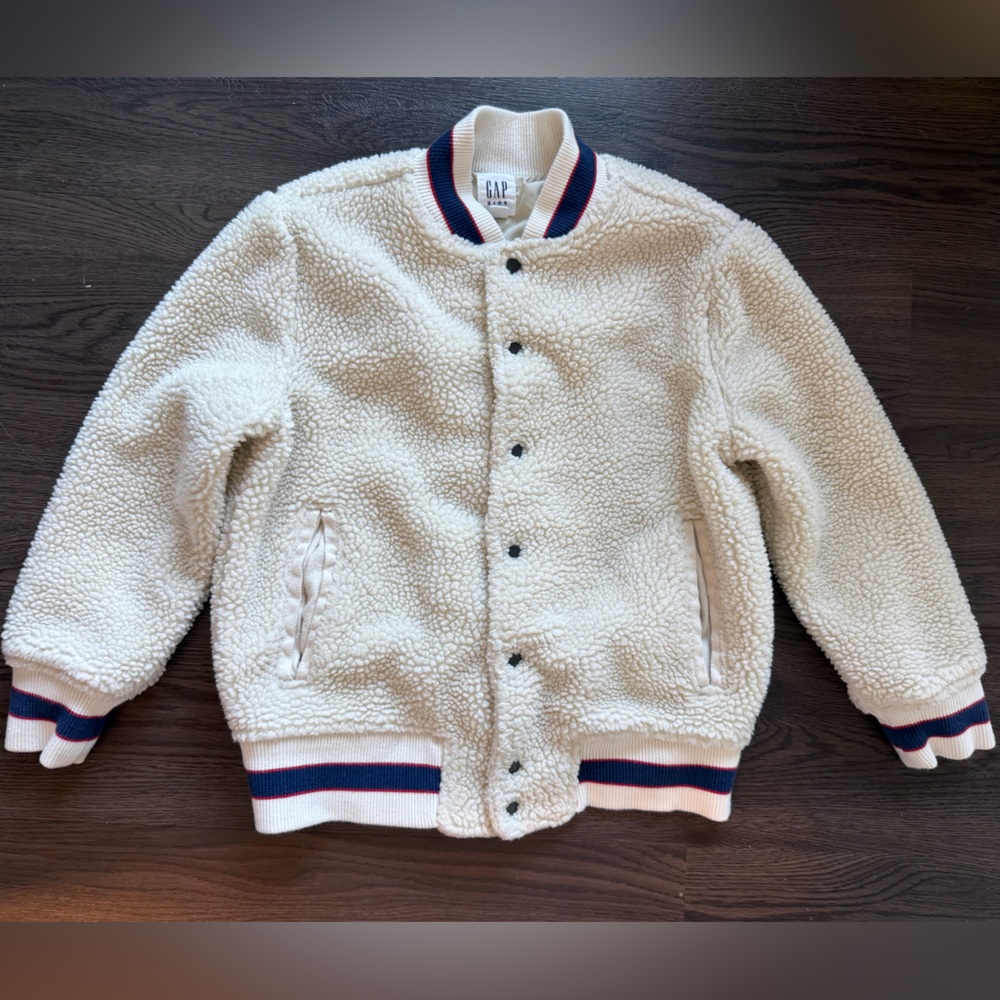 GAP Cream Ribbed Jacket